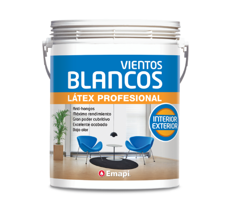 VIENTOS BLANCOS - LÁTEX INTERIOR/EXTERIOR x 20 L 